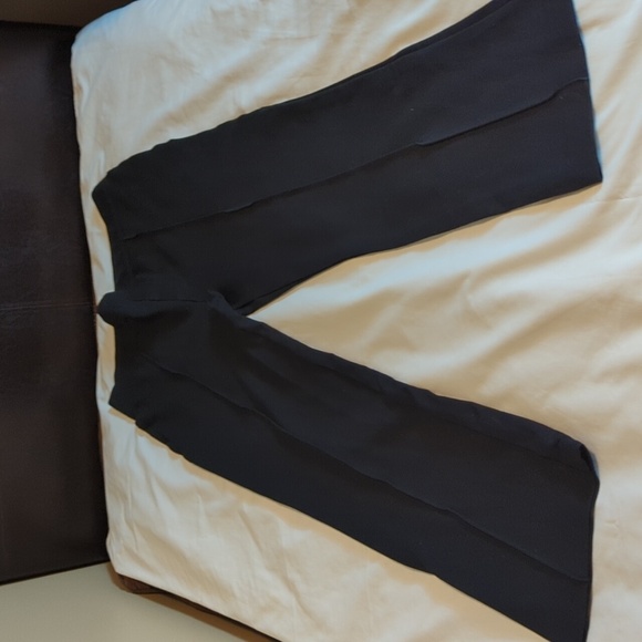 SPANX Black Wide Leg Trousers with High Waist Design
